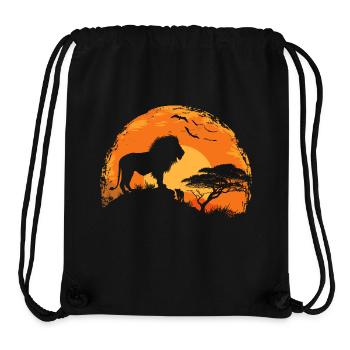 Lion Wildcat - Stanley/Stella Recycled Gym Bag - black - Front