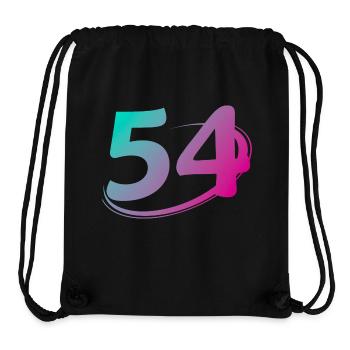 Number 54 multicolor - Stanley/Stella Recycled Gym Bag - black - Front