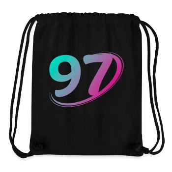 Number 97 multicolor - Stanley/Stella Recycled Gym Bag - black - Front