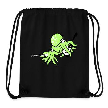 2 Kraken Gitarre Flöte Oktopus Tintenfisch Freunde - Stanley/Stella recycelter Gym Bag - Schwarz - Vorne