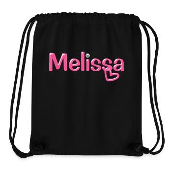 Melissa Name Ballonschrift - Stanley/Stella recycelter Gym Bag - Schwarz - Vorne