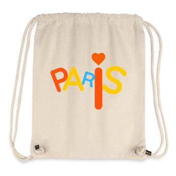 Colorful Paris - Stanley/Stella Recycled Gym Bag - natural - Front