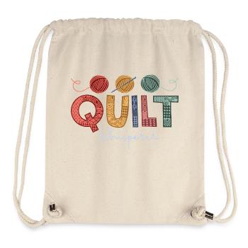 Quilt Whisperer Quilter Quilting - Stanley/Stella Recycled Gym Bag - natural - Front