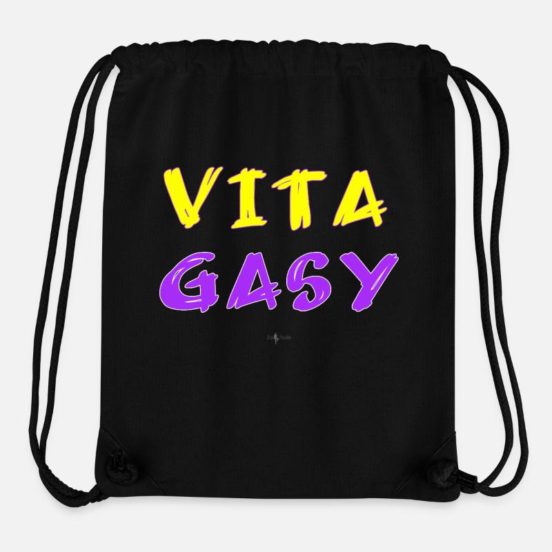 MDG Vita Gasy 01 - Sac à cordon recyclé Stanley/Stella - noir