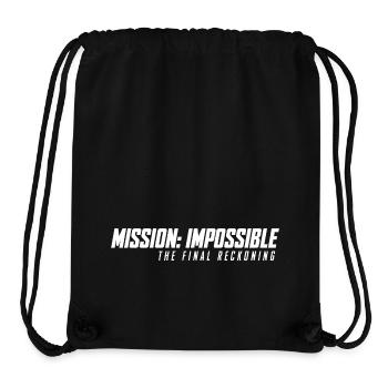 Mission Impossible The Final Reckoning Logo White - Stanley/Stella Recycled Gym Bag - black - Front