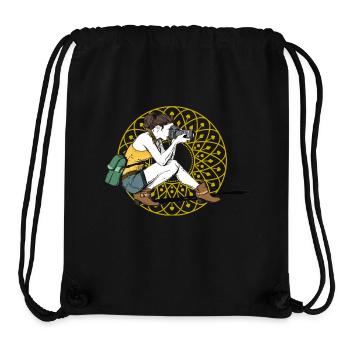 girl power camera photography shot feminine woman LOL - Stanley/Stella Recycled Gym Bag - black - Front