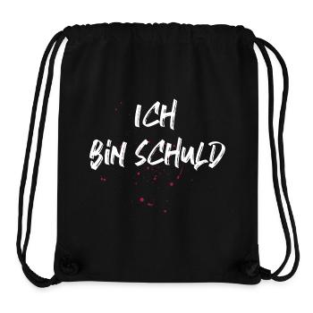 Lustiger Spruch für Ihn & Sie - Ich bin schuld - Stanley/Stella recycelter Gym Bag - Schwarz - Vorne