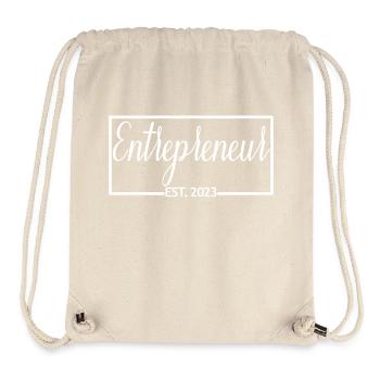 Entrepreneur Est. 2023 Graduiertes Unternehmergeschenk - Stanley/Stella recycelter Gym Bag - Naturweiß - Vorne