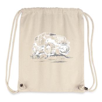 Camping Offroad Allrad 4x4 SUV Geländewagen AWD - Stanley/Stella recycelter Gym Bag - Naturweiß - Vorne