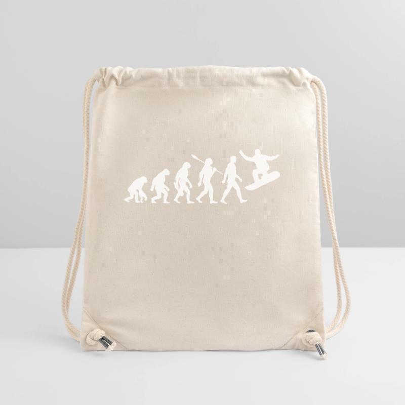 Evolution - Snowboard - Snowboarden - Wintersport Stanley/Stella recycelter Gym Bag