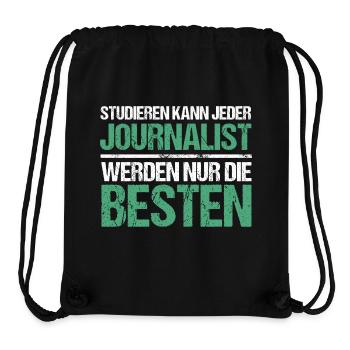 Anyone can study - Journalist Edition - Stanley/Stella Recycled Gym Bag - black - Front