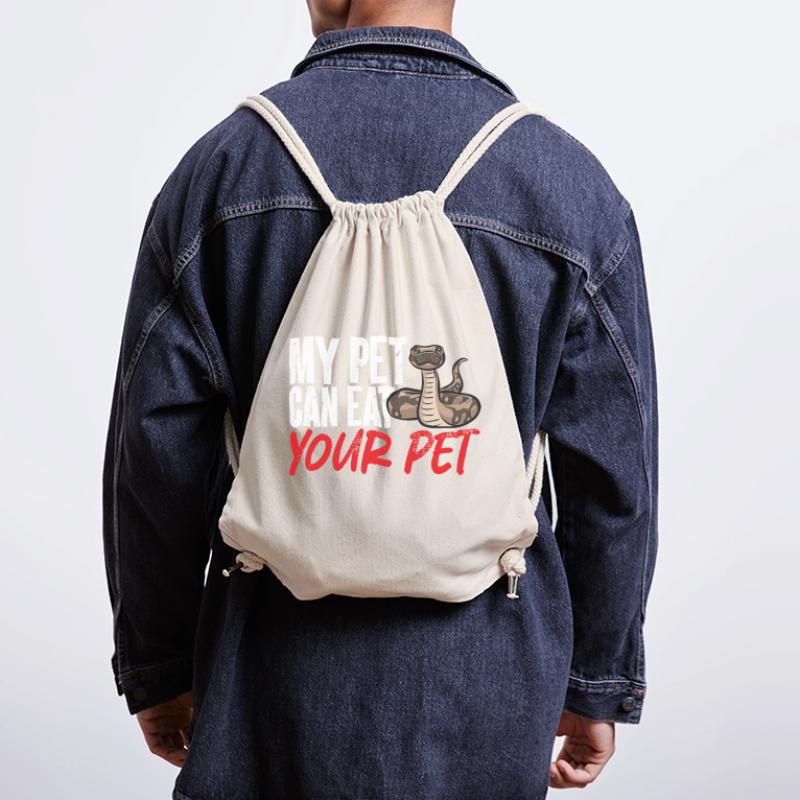 Ball Python Schlange Königspython Stanley/Stella recycelter Gym Bag