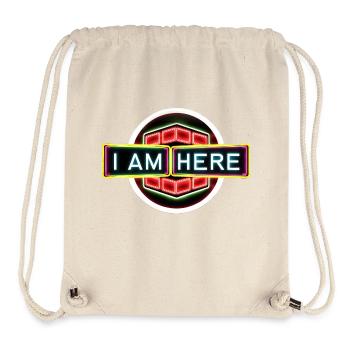 I Am Here - Cheeky, Funny, Narcissistic Tee Design - Stanley/Stella Recycled Gym Bag - natural - Front