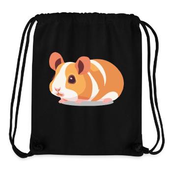 Guinea Pig Cute Brown White - Stanley/Stella Recycled Gym Bag - black - Front