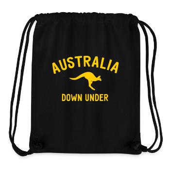 Australia - Down Under - Australia - Kangaroo - Stanley/Stella Recycled Gym Bag - black - Front