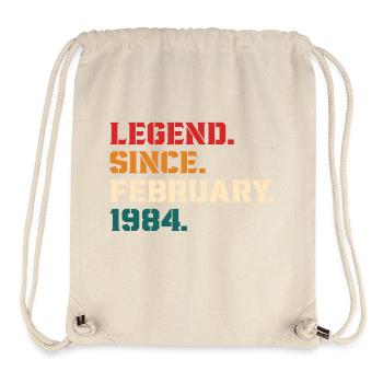 Legende seit Februar 1984 - Stanley/Stella recycelter Gym Bag - Naturweiß - Vorne