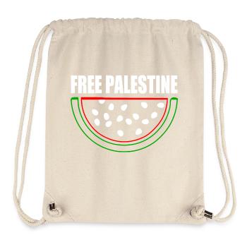 Free palestine Wassermelone Melone - Stanley/Stella recycelter Gym Bag - Naturweiß - Vorne