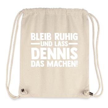 First name Dennis - Stanley/Stella Recycled Gym Bag - natural - Front