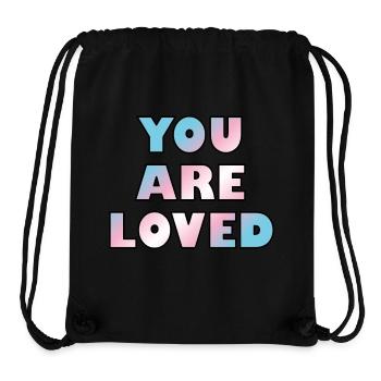 Trans youth are loved - Stanley/Stella Recycled Gym Bag - black - Front