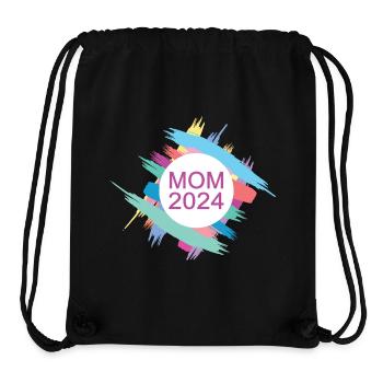 Mom 2024 Ich Werde Mama Neue Mutter Babyparty 24 - Stanley/Stella recycelter Gym Bag - Schwarz - Vorne