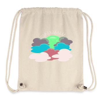 Sonne hinter den Wolken - Stanley/Stella recycelter Gym Bag - Naturweiß - Vorne