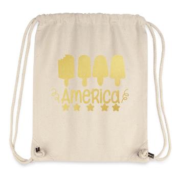 American 4th of July - Stanley/Stella Recycled Gym Bag - natural - Front