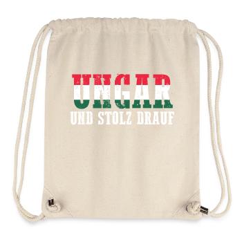 Ungar Ungarisch Ungarn - Stanley/Stella recycelter Gym Bag - Naturweiß - Vorne