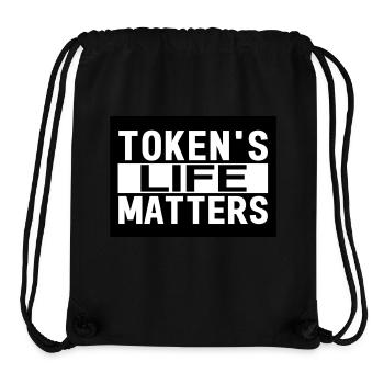 Token's Life Matters - Sac à cordon recyclé Stanley/Stella - noir - Devant
