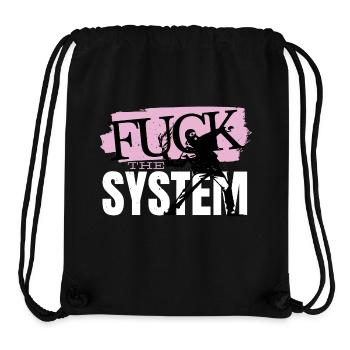 Fuck the System - Stanley/Stella Recycled Gym Bag - black - Front