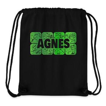 Agnes - Stanley/Stella recycelter Gym Bag - Schwarz - Vorne