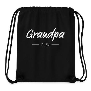 Grandpa Est. 2025 – Proud Grandpa since 2025 - Stanley/Stella Recycled Gym Bag - black - Front