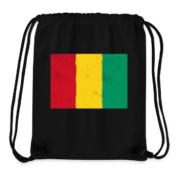 Drapeau de la Guinée - Guinée - Sac à cordon recyclé Stanley/Stella - noir - Devant