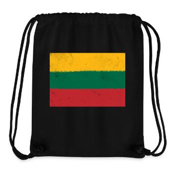 Flag of Lithuania - Stanley/Stella Recycled Gym Bag - black - Front