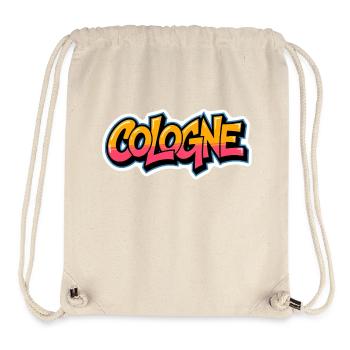 Cologne Graffiti Style | Köln Shirt - Stanley/Stella recycelter Gym Bag - Naturweiß - Vorne