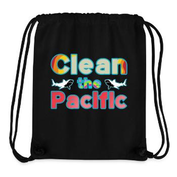 Clean up the Pacific - Stanley/Stella Recycled Gym Bag - black - Front