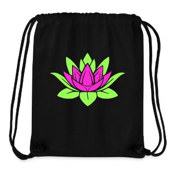 Lotus Flower - Mandala - Stanley/Stella Recycled Gym Bag - black - Front