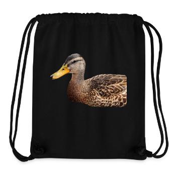 Ente Wildente Entchen Erpel Poster Geschenk - Stanley/Stella recycelter Gym Bag - Schwarz - Vorne