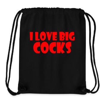 I love big cocks - Stanley/Stella Recycled Gym Bag - black - Front