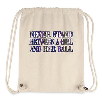anniversaire humour golfcoachgift golfhair golfkids - Sac à cordon recyclé Stanley/Stella - blanc naturel - Devant