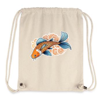Koi Carp - Japanese Fish - Stanley/Stella Recycled Gym Bag - natural - Front