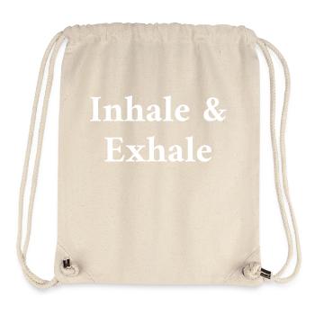 Dictons de yoga - Sac à cordon recyclé Stanley/Stella - blanc naturel - Devant