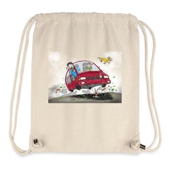 Conservationists on their way to the biotope - Stanley/Stella Recycled Gym Bag - natural - Front