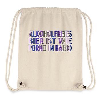 geschenk alkoholische getränke - Stanley/Stella recycelter Gym Bag - Naturweiß - Vorne