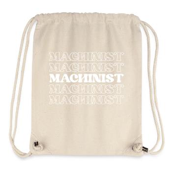 Machiniste Opérateur de machine Outilleur Métallurgiste - Sac à cordon recyclé Stanley/Stella - blanc naturel - Devant