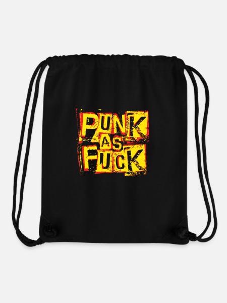Punk as fuck - Stanley/Stella Recycled Gym Bag - black