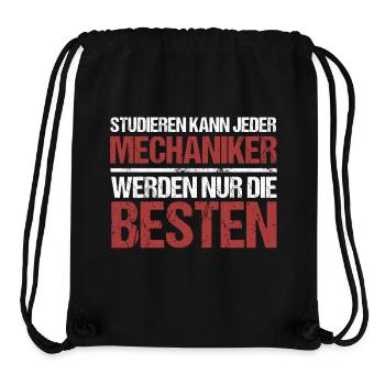 Anyone can study; Mechanics are the best - Stanley/Stella Recycled Gym Bag - black - Front