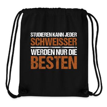 Anyone can study - Welder Edition - Stanley/Stella Recycled Gym Bag - black - Front