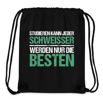 Anyone can study - Welder Edition - Stanley/Stella Recycled Gym Bag - black - Front