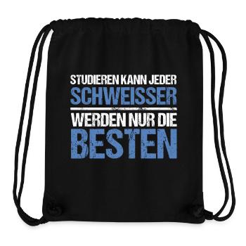 Anyone can study - Welder Edition - Stanley/Stella Recycled Gym Bag - black - Front