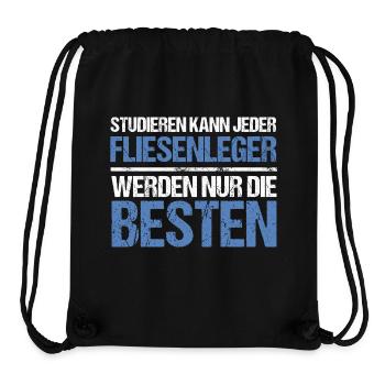 Anyone can study - tiler edition - Stanley/Stella Recycled Gym Bag - black - Front